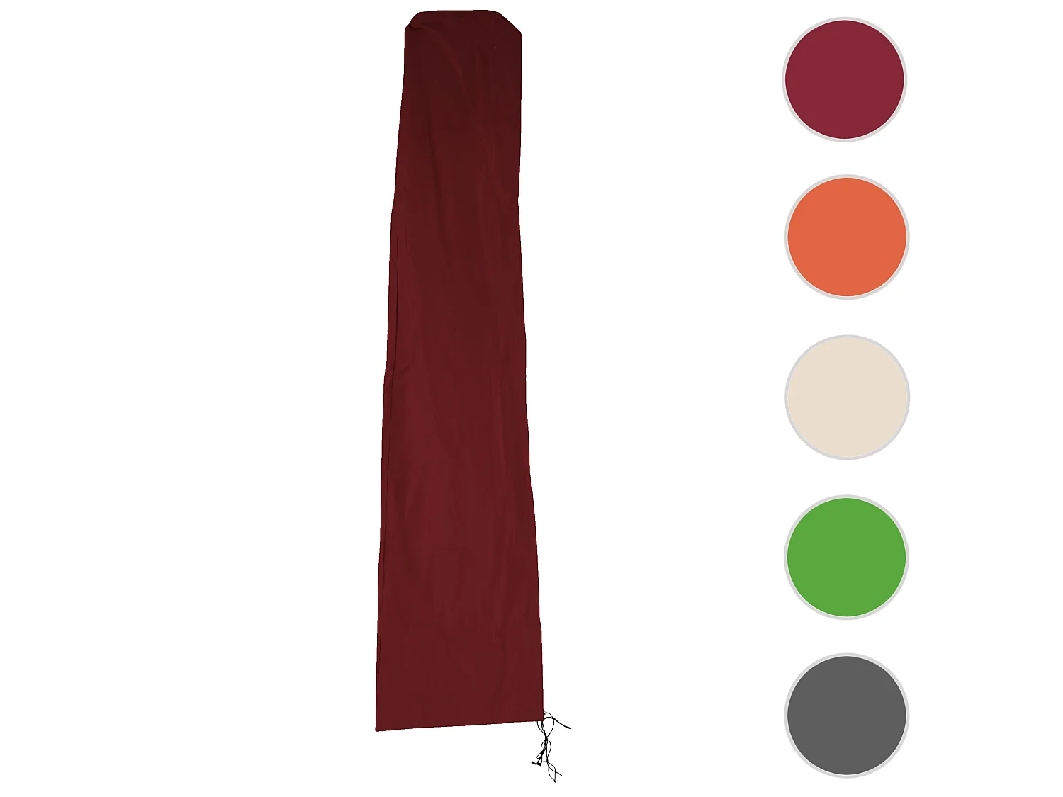 Housse de protection Carpi pour parasol de marché jusqu'à 5m,  bordeaux