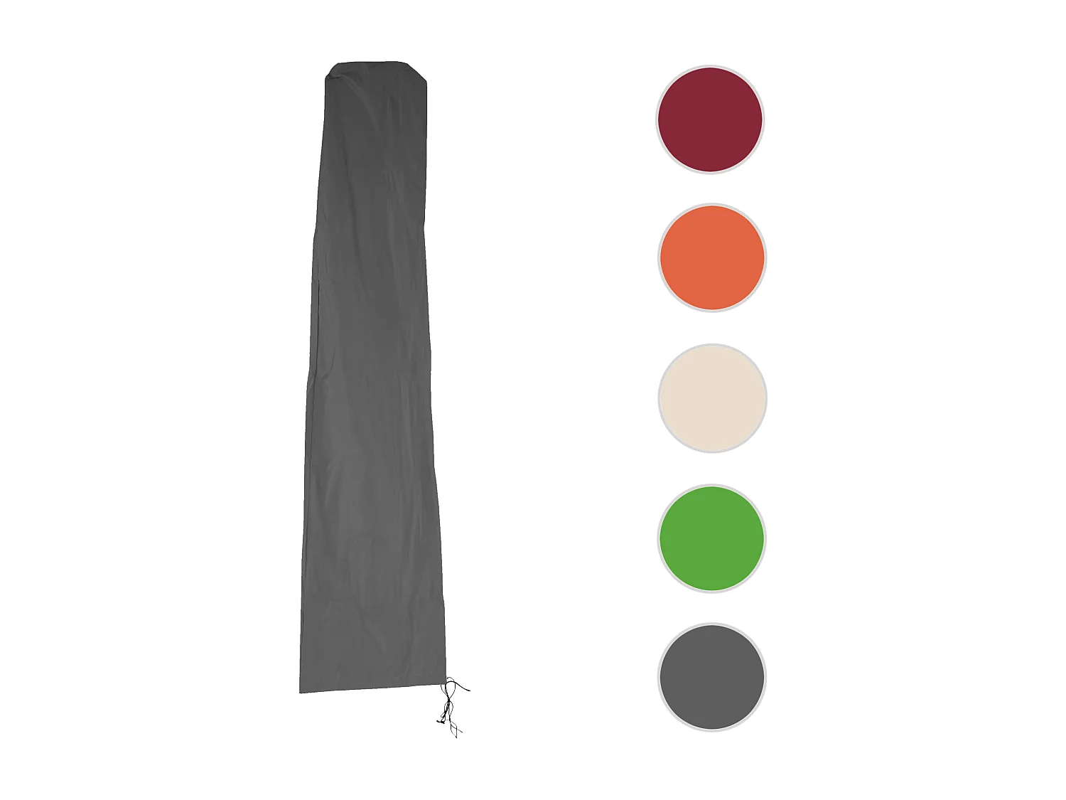 Housse de protection MCW pour parasol jusqu'à 3,5m,  anthracite