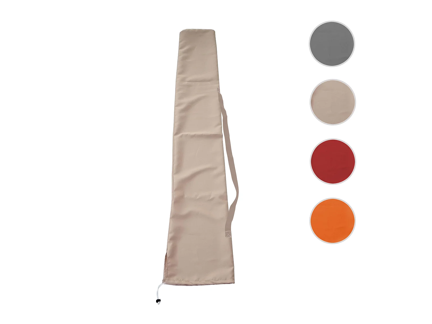 Funda protectora para sombrilla,  crema