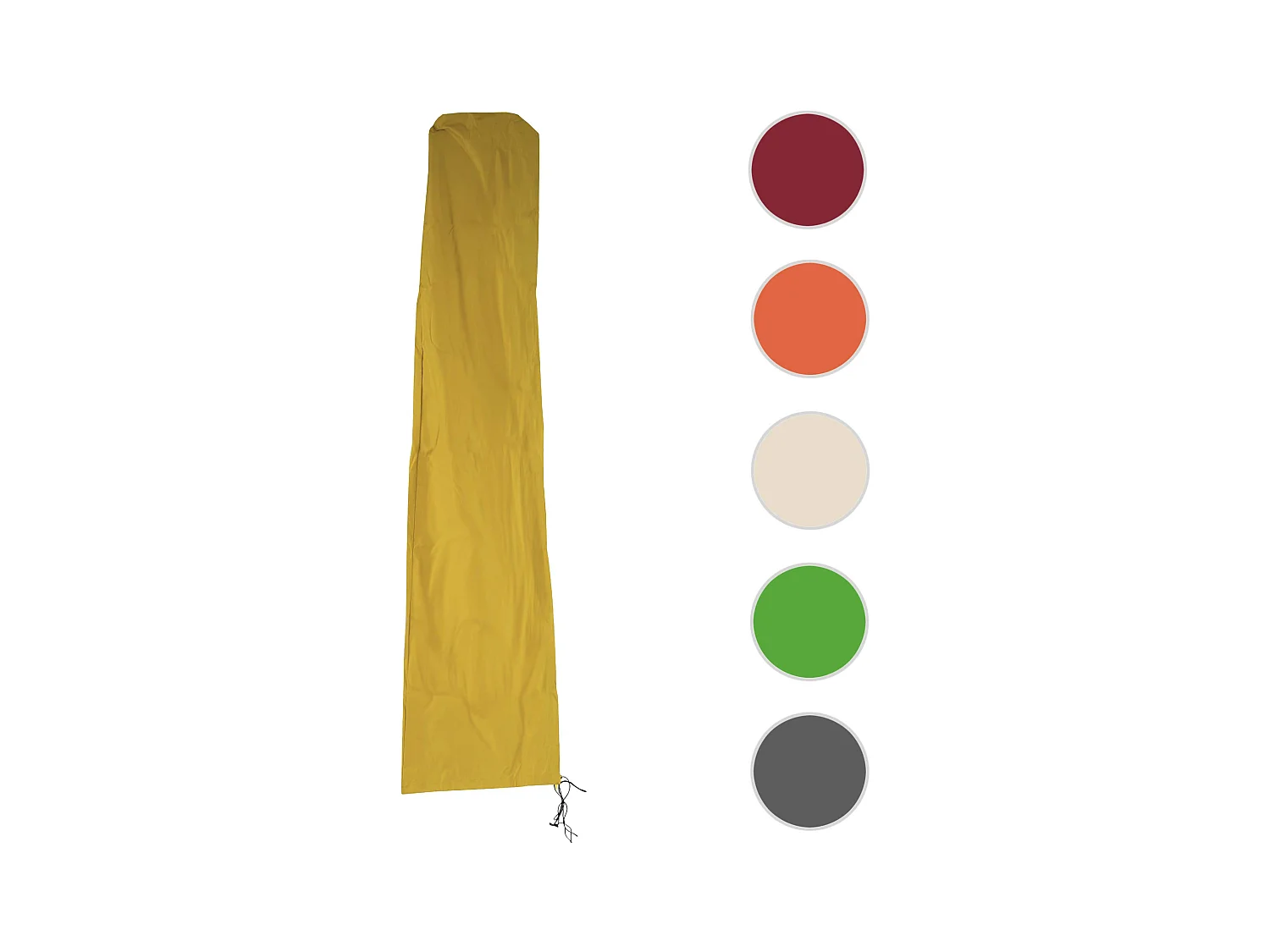 Schutzhülle Carpi für Marktschirm, Gelb