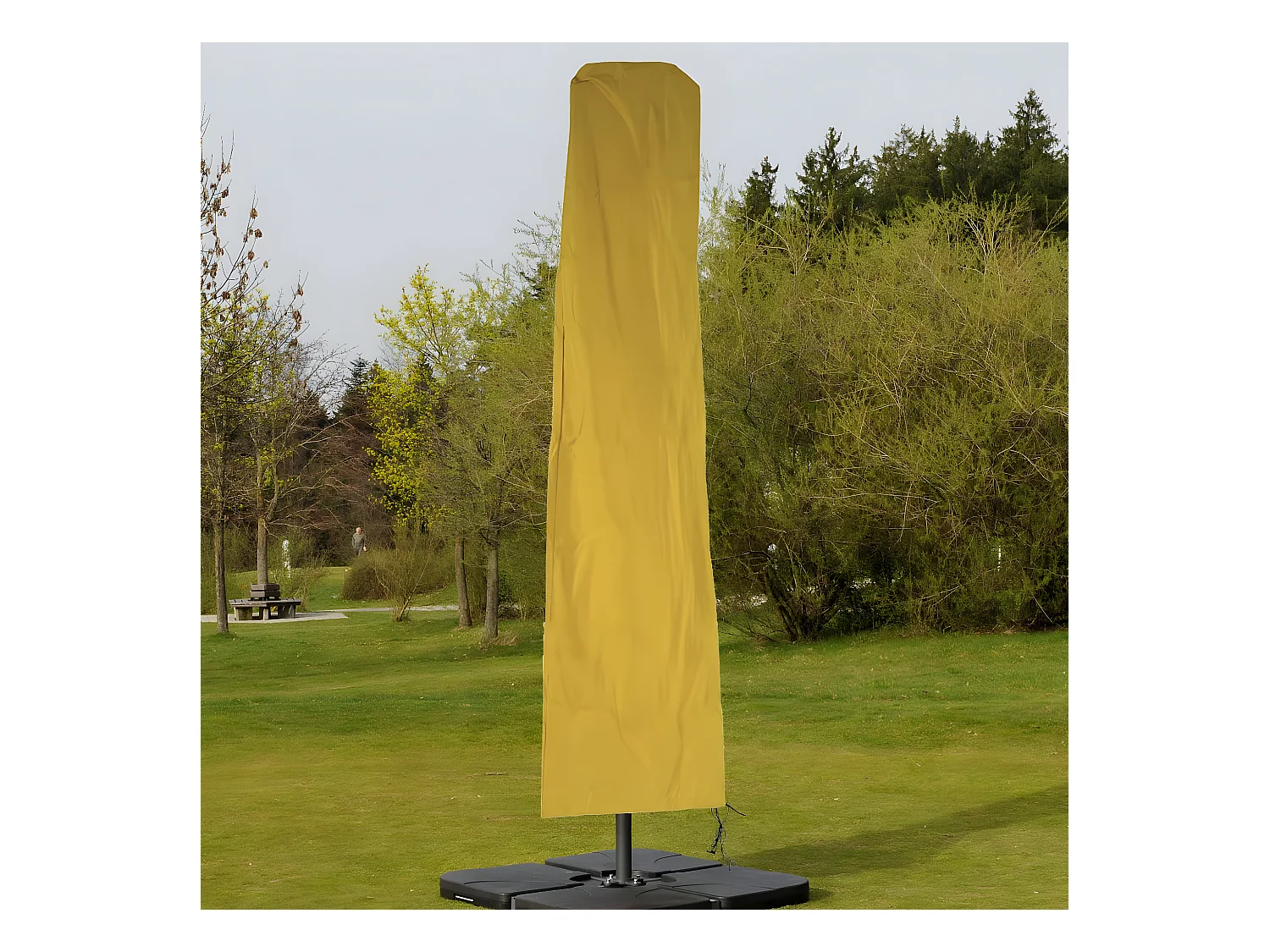 Pokrowiec ochronny Carpi na parasol rynkowy,  żółty