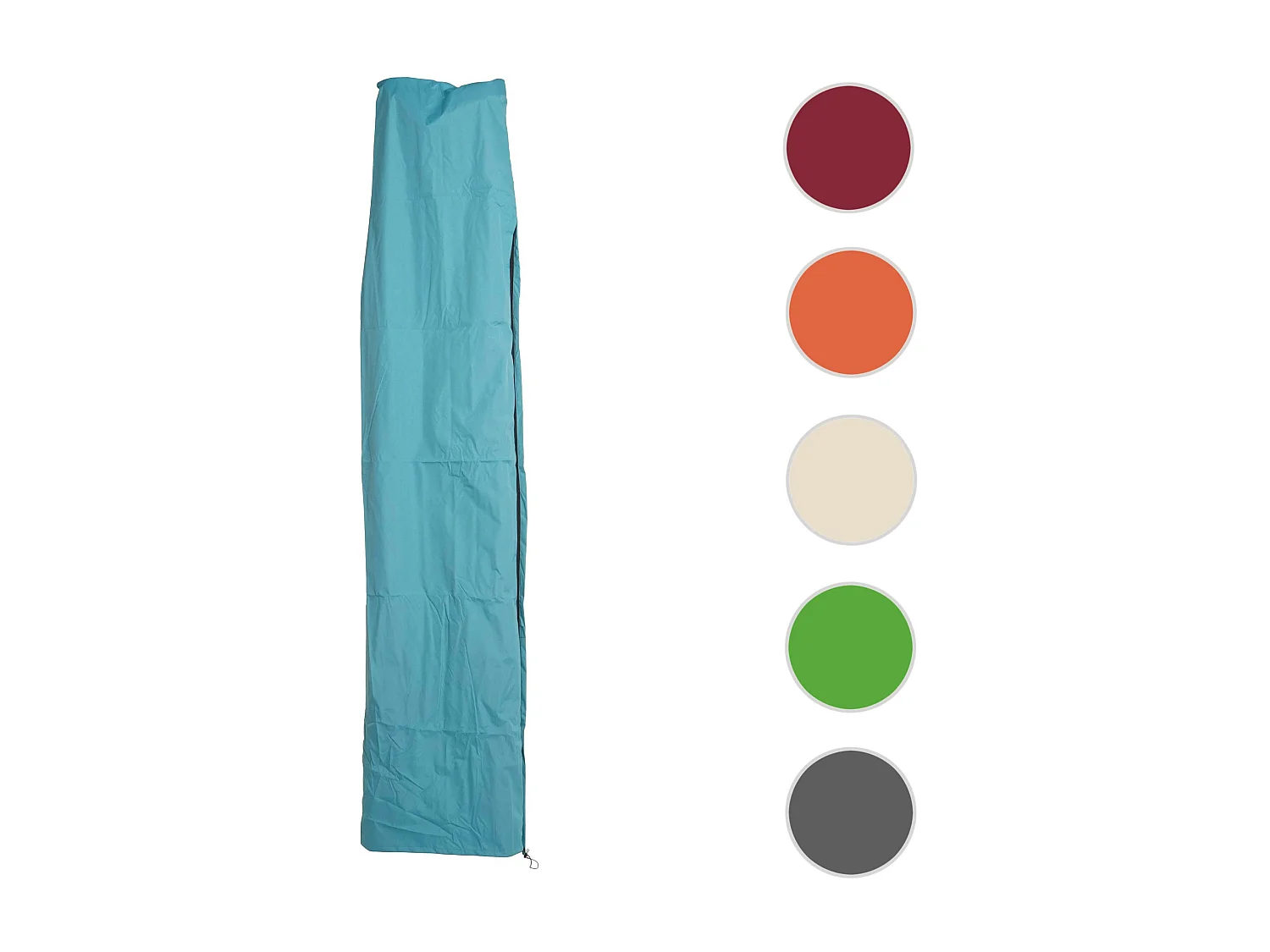 Housse de protection MCW pour parasol jusqu'à 3,5m,  turquoise