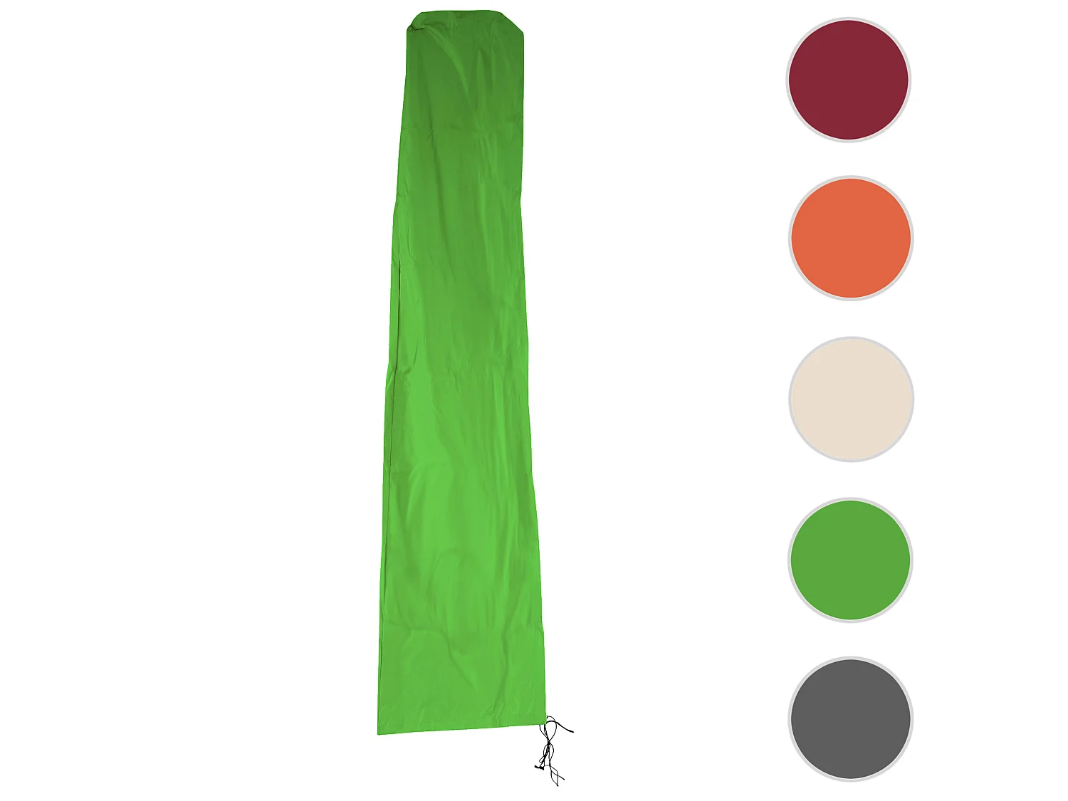 Cubierta protectora MCW para parasol voladizo de hasta 4 m,  verde
