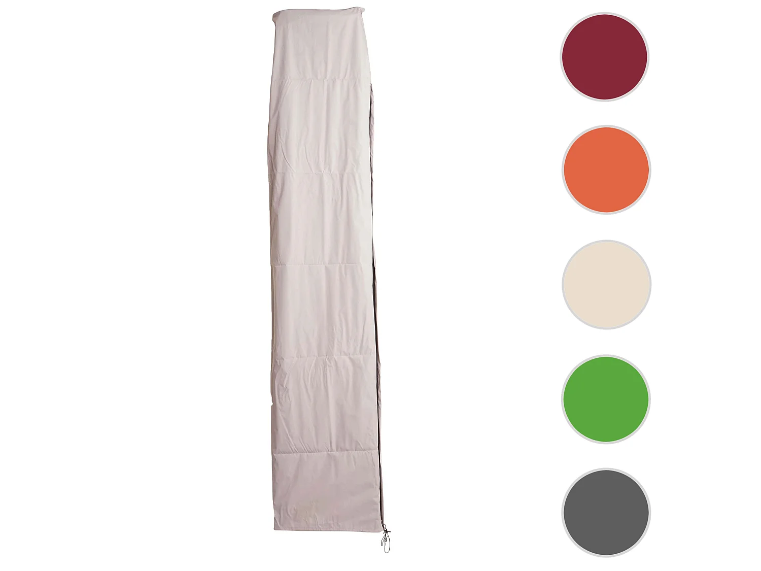 Housse de protection MCW pour parasol jusqu'à 4,3m,  crème-gris