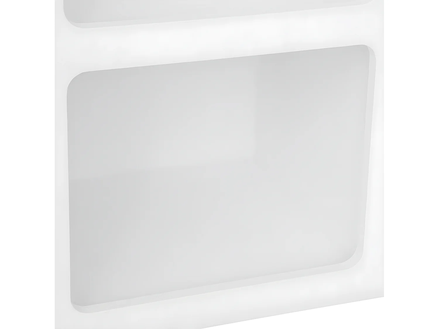 Meuble Etagère, bibliothèque avec 6 niches en bois coloris blanc