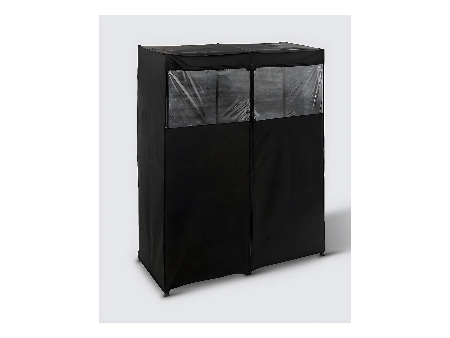 Penderie, armoire intissée en fer, polypropylène coloris noir