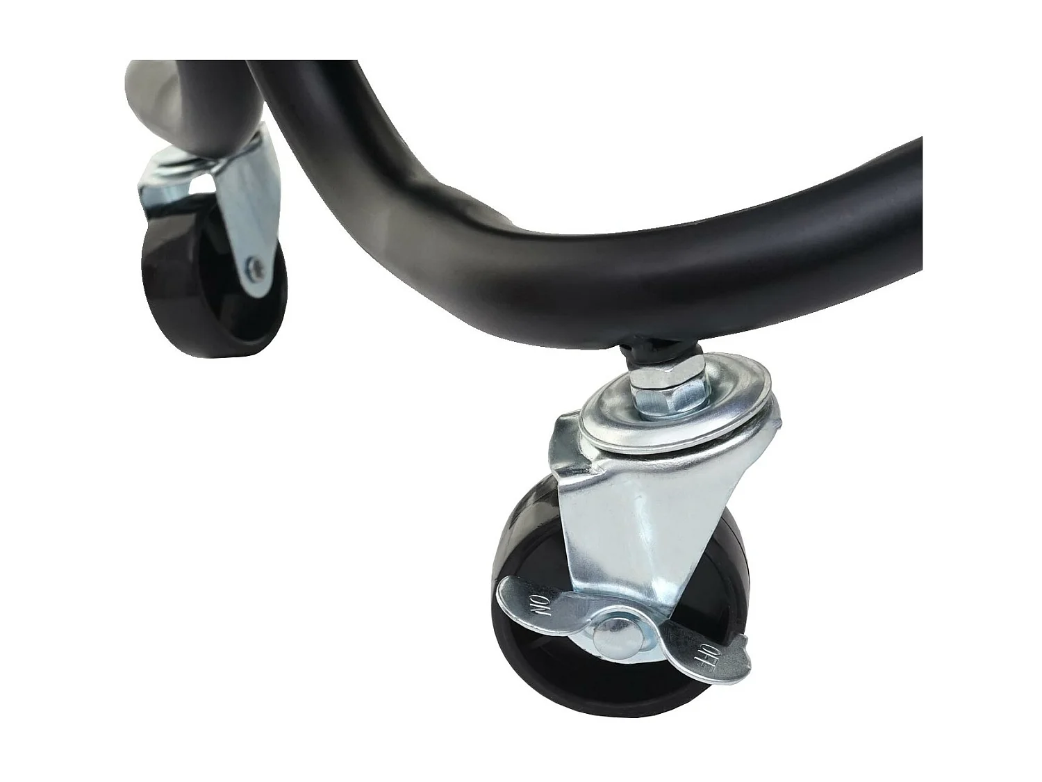 Carrello da portata cucina con manico MCW-C64 metallo 35x44x88cm nero