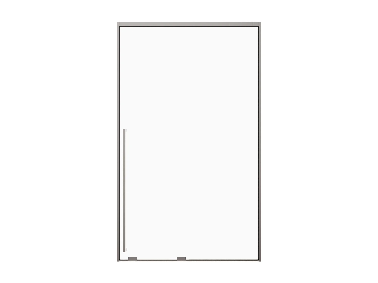 Porte de douche coulissante - Verre trempé 8 mm - 120 x 200 cm - Coloris Gun métal - COVINGTON