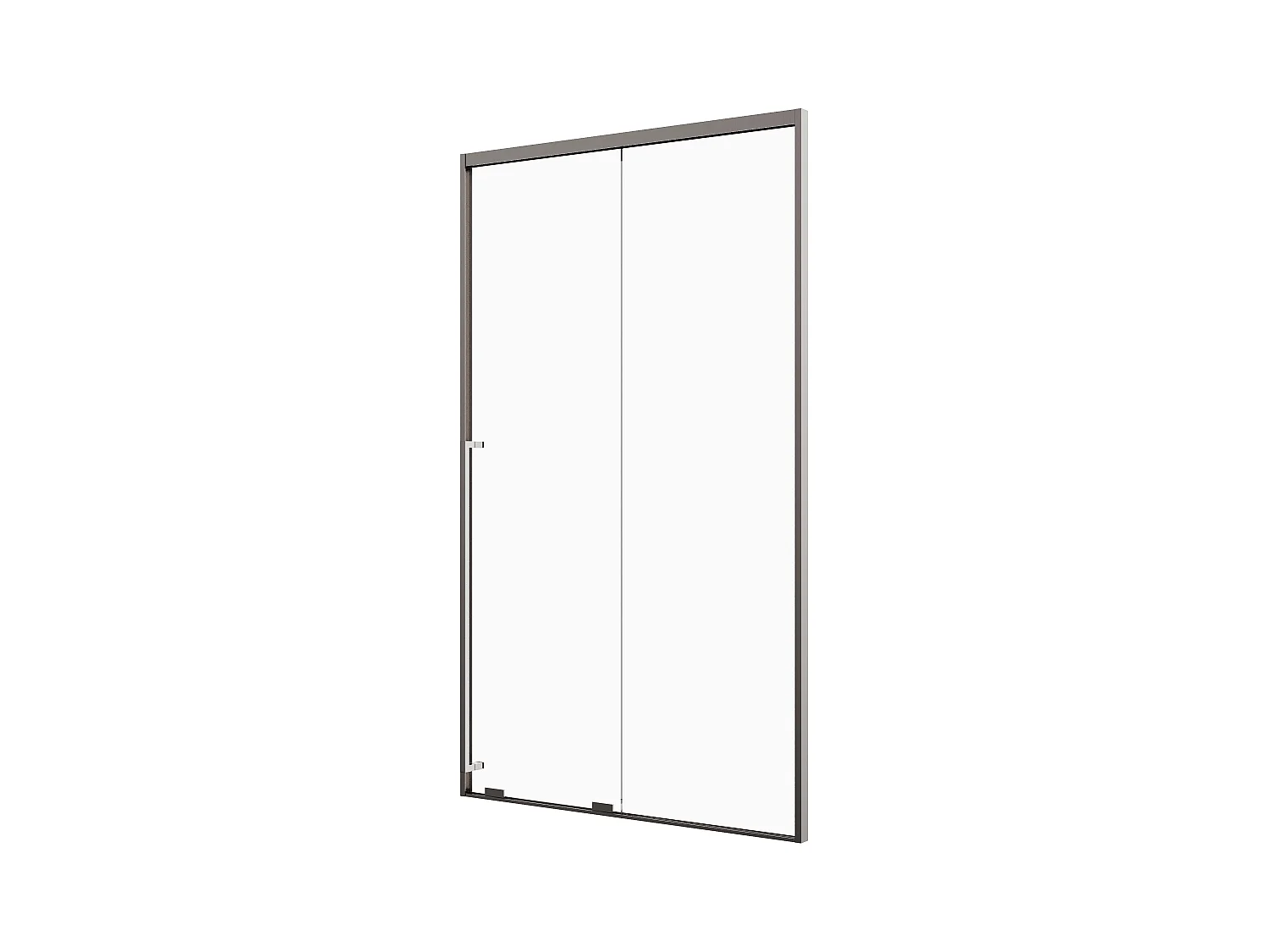 Duschschiebetür - 120 x 200 cm - Gunmetal - COVINGTON