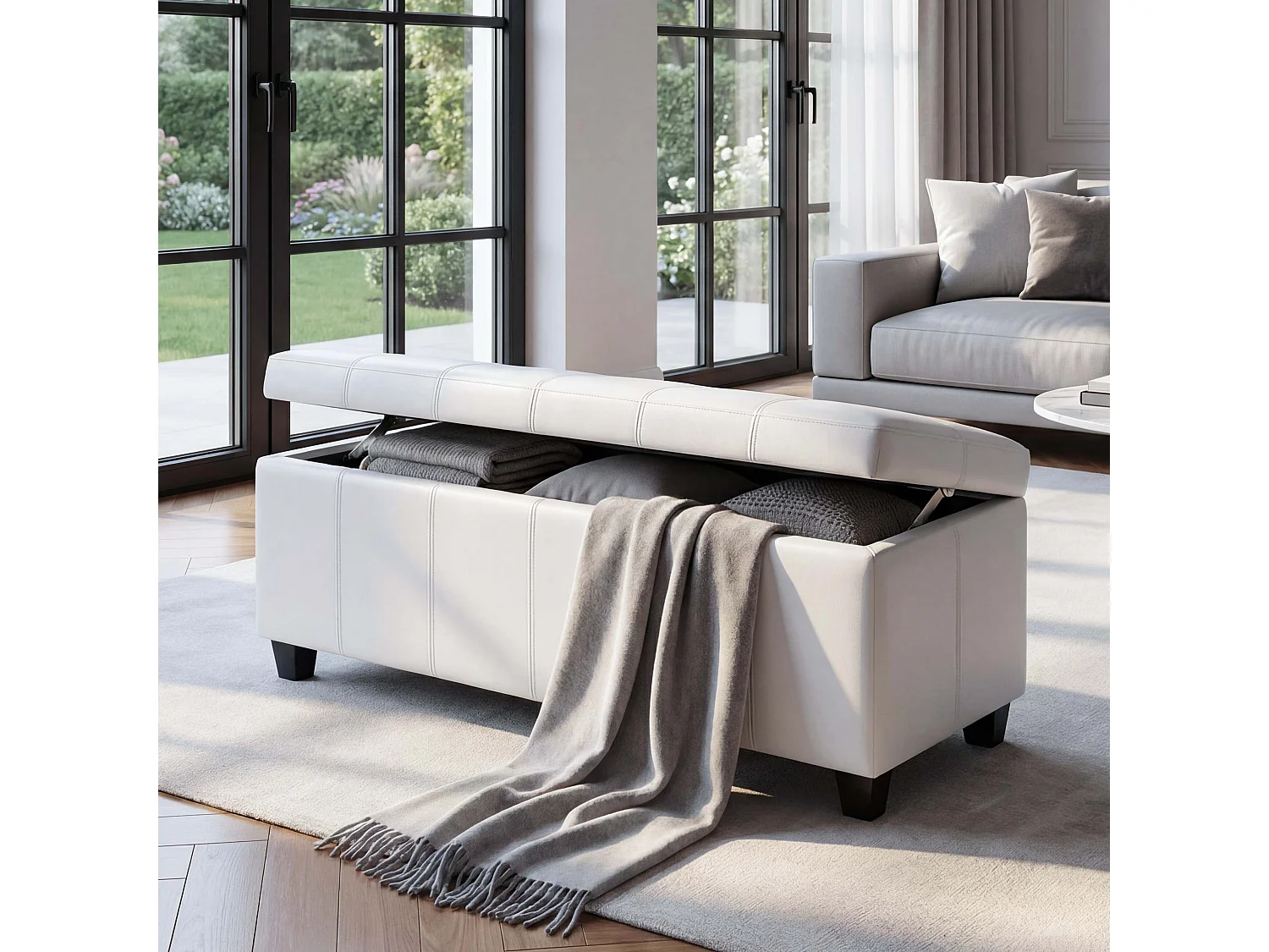 Skrzynia do przechowywania Kriens,  biała