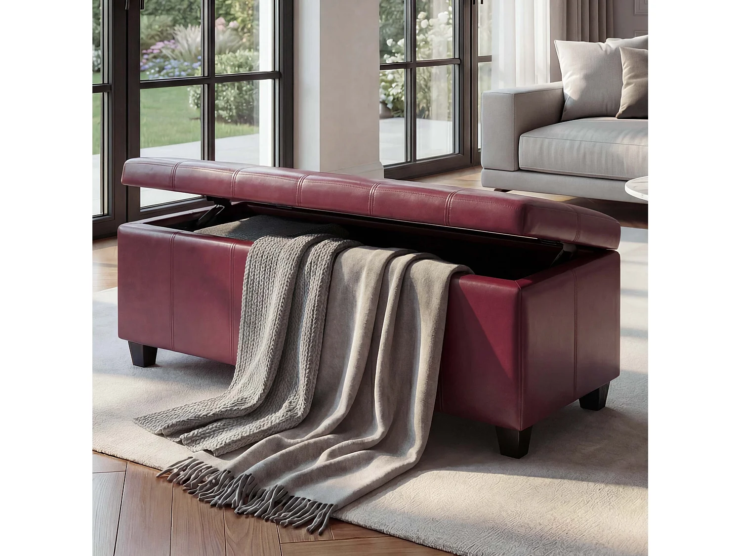 Skrzynia do przechowywania Kriens,  czerwona