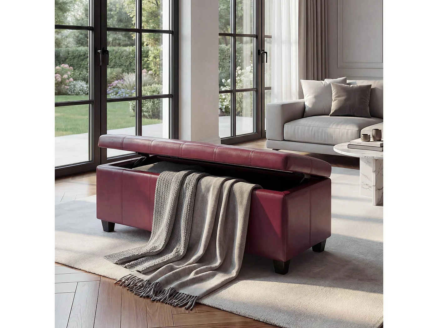 Skrzynia do przechowywania Kriens,  czerwona