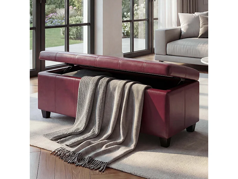 Aufbewahrungs-Truhe Kriens, Rot