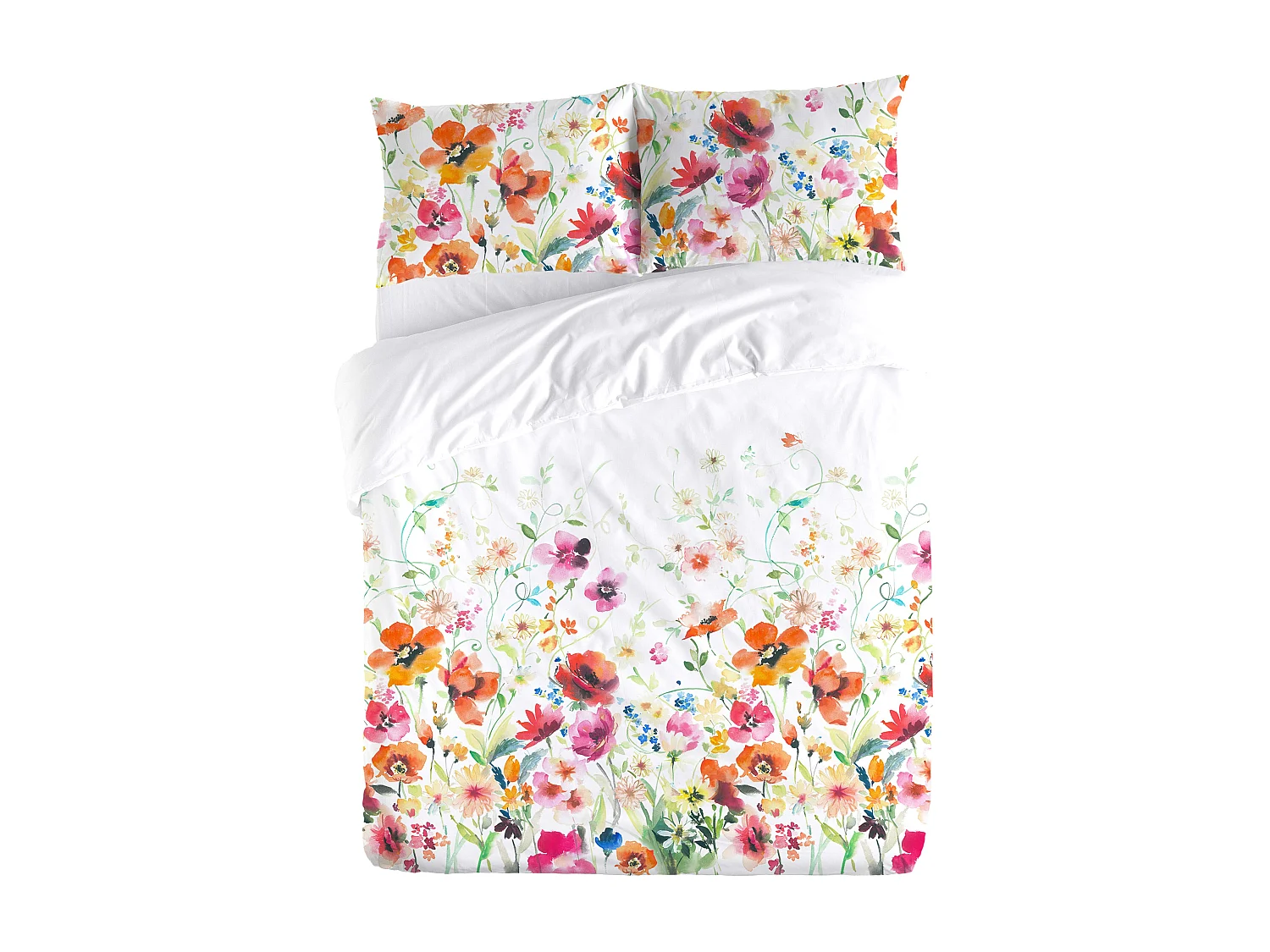 Funda nórdica Nerbina cama 150 cm - 240x220 cm, algodón 200 hilos. Cierre con botones.