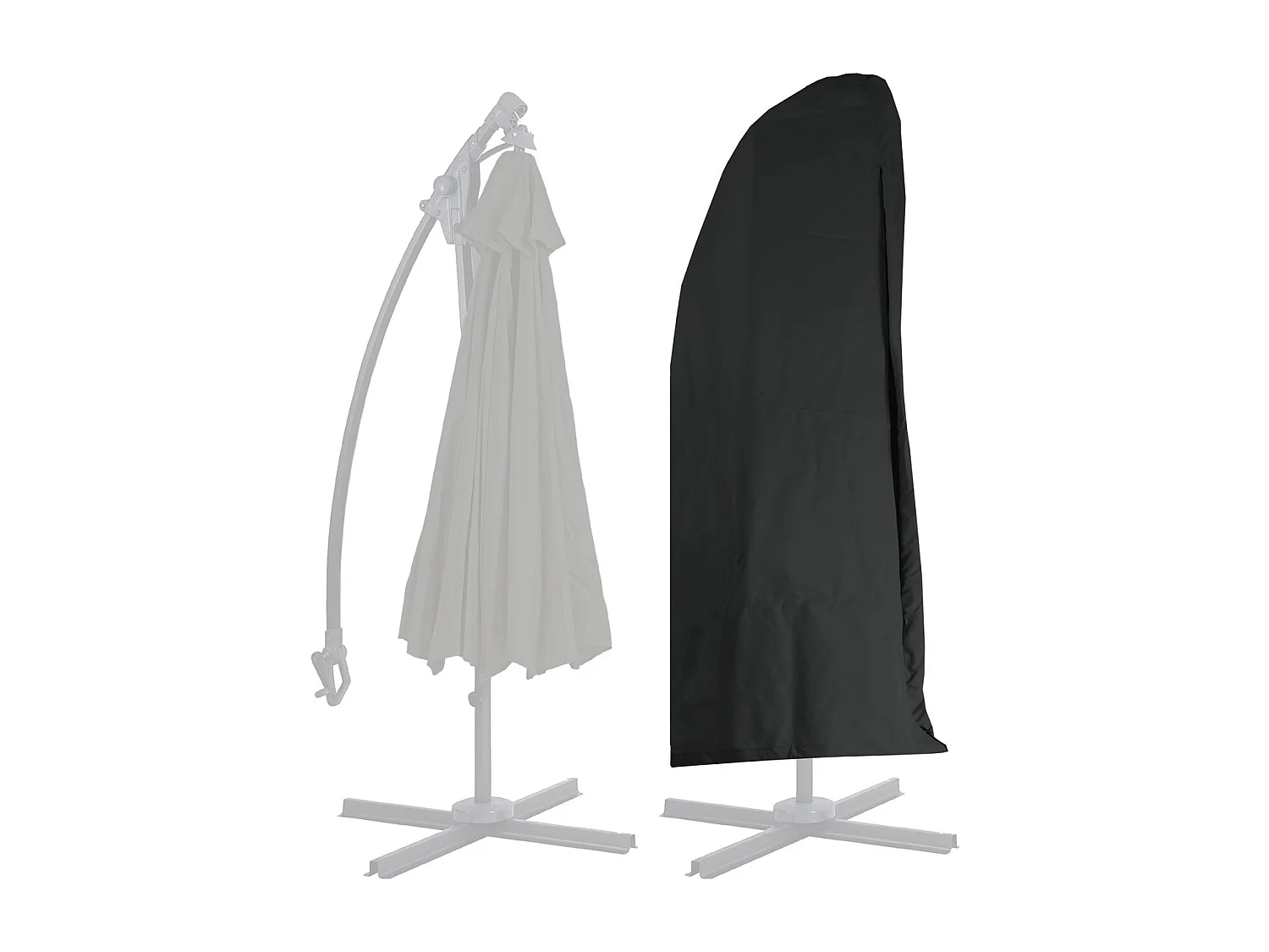 Copriombrellone copertura ombrellone protettiva MCW-D14 3 m poliestere antracite