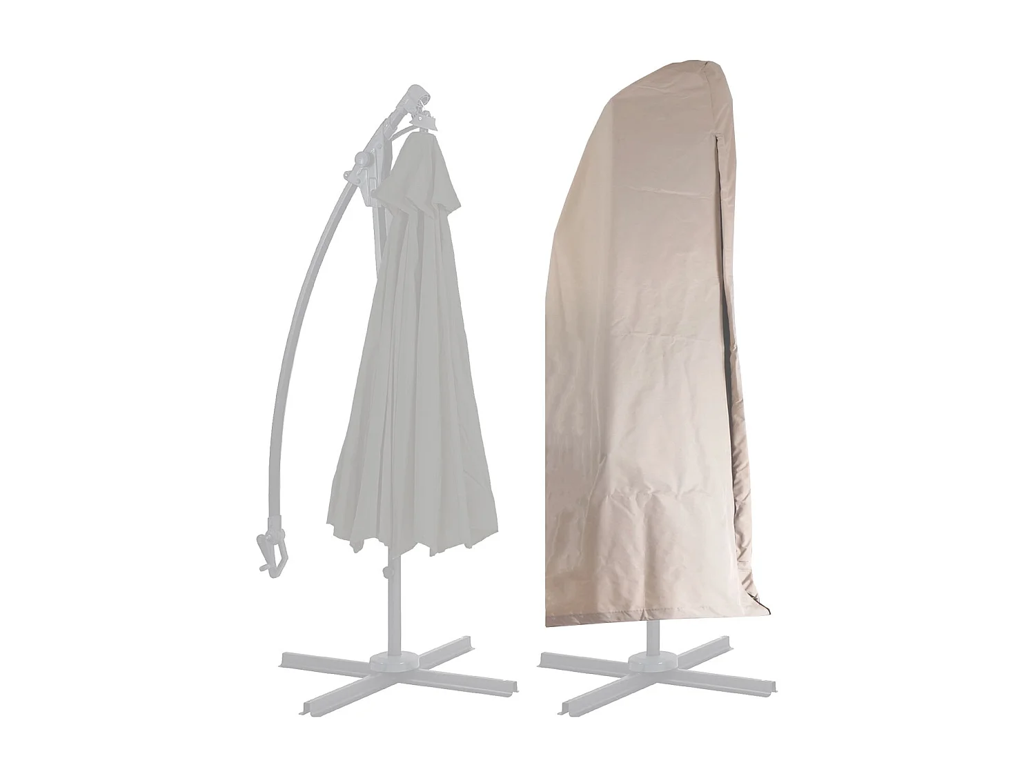 Funda protectora para parasol voladizo MCW-D14,  crema