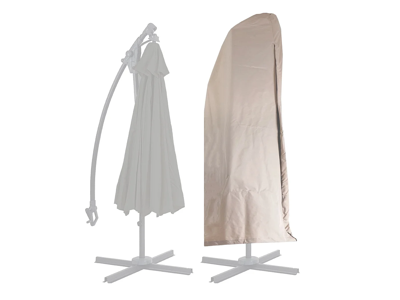 Housse de protection Parasol déporté MCW-D14,  crème