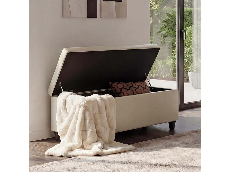 Coffre de rangement Kriens,  crème