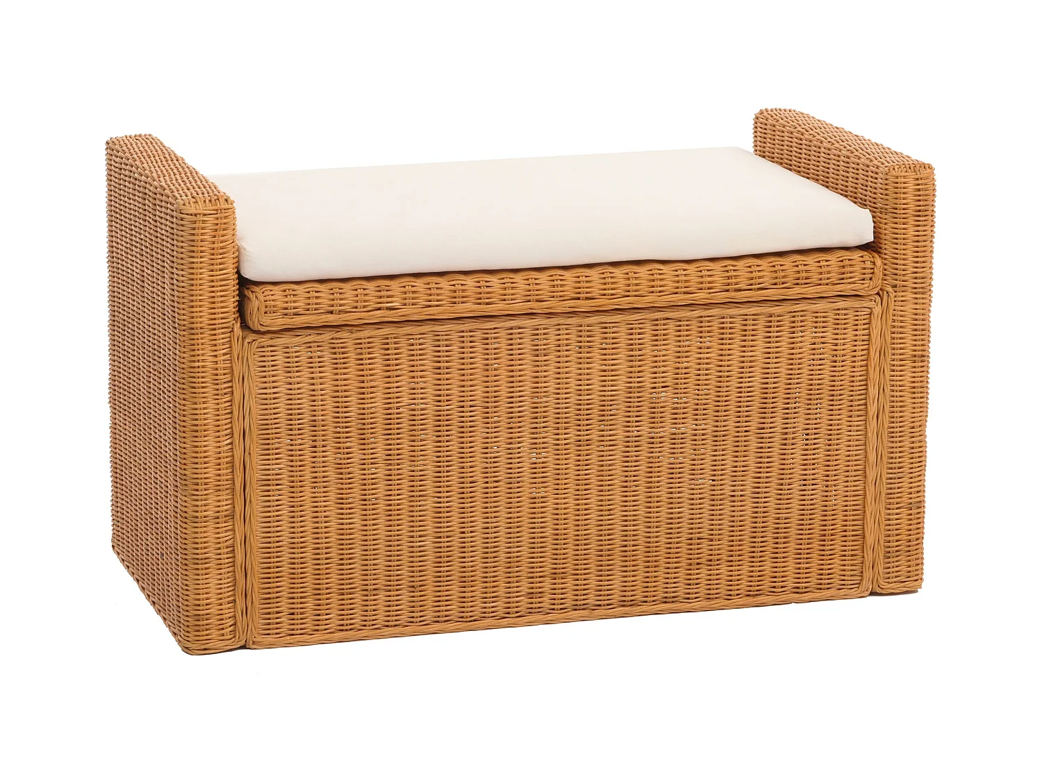 Coffre de rangement Genua Rattan,  doré