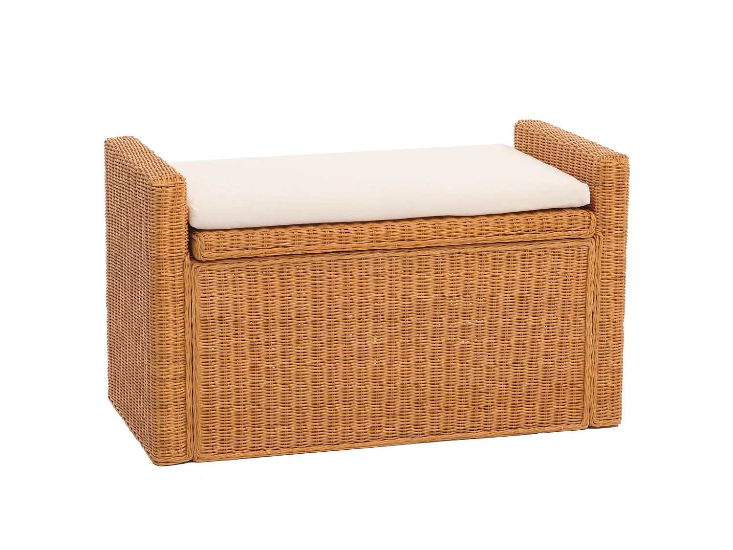 Skrzynia do przechowywania Genua Rattan,  kolor miodowy