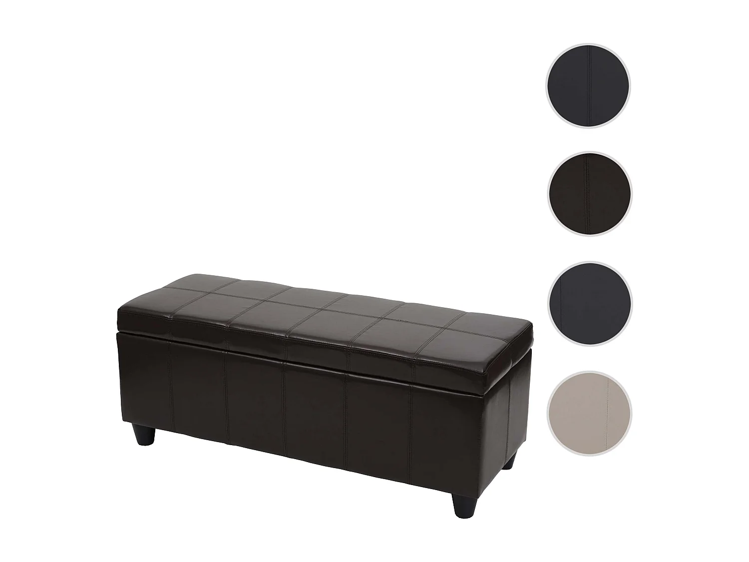 Coffre de rangement Kriens,  marron