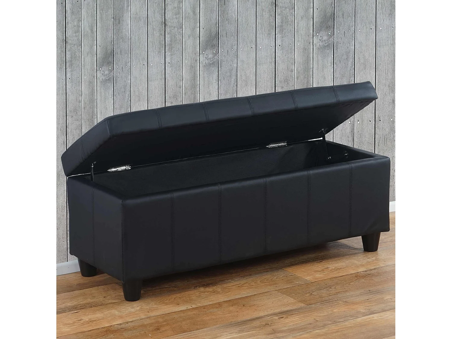 Coffre de rangement Kriens,  noir mat