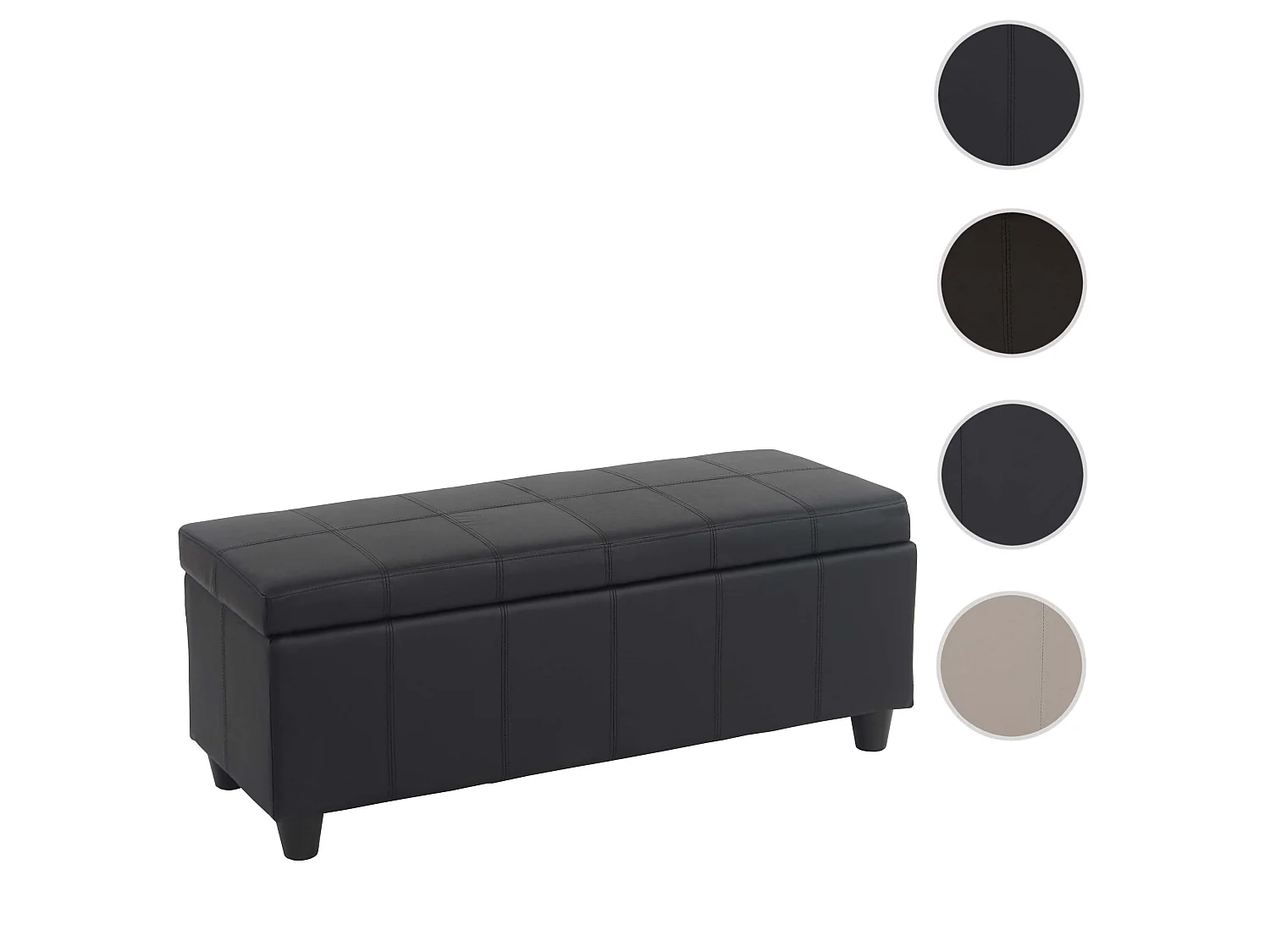 Skrzynia do przechowywania Kriens,  czarna matowa