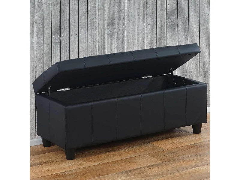 Coffre de rangement Kriens,  noir mat