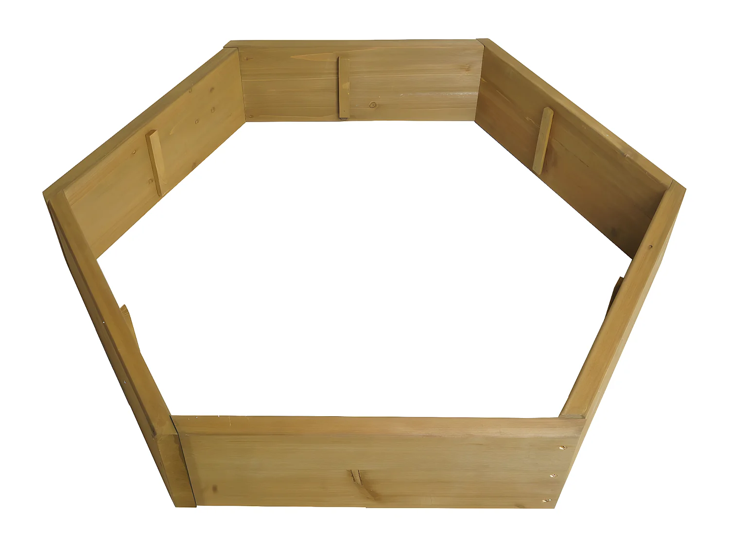 Aiuola fioriera componibile per piante 7 scomparti regolabili MCW-L70 legno abete 18x100x87cm legno chiaro