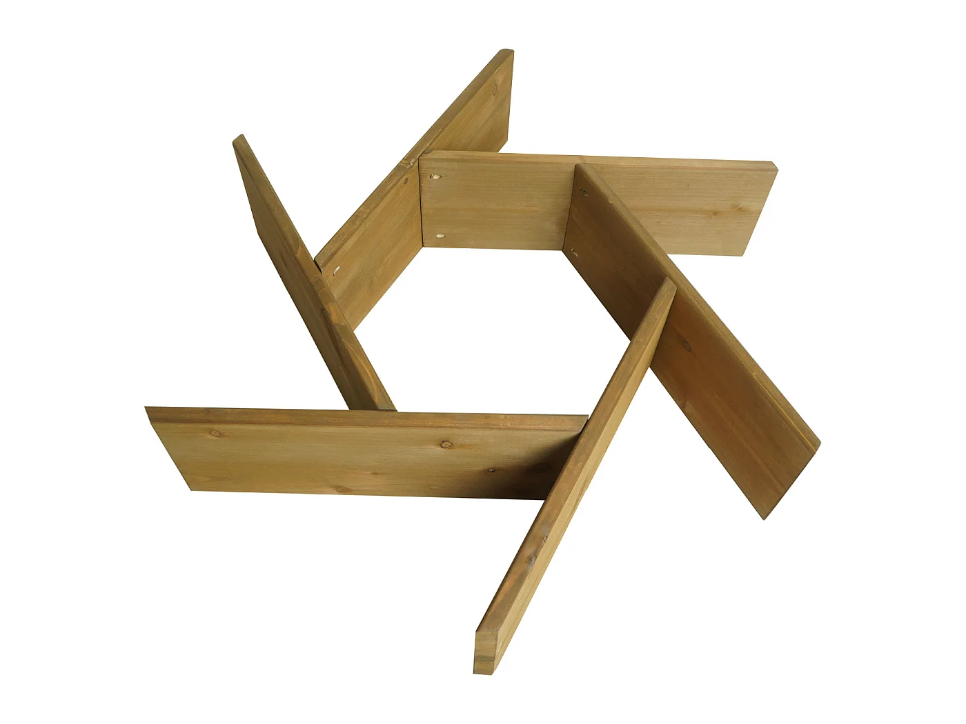 Pflanzkasten MCW-L70, Blumentopf Blumenbeet 7 Fächer, eckig 100x87cm Outdoor Tanne Holz MVG-zertifiziert, braun