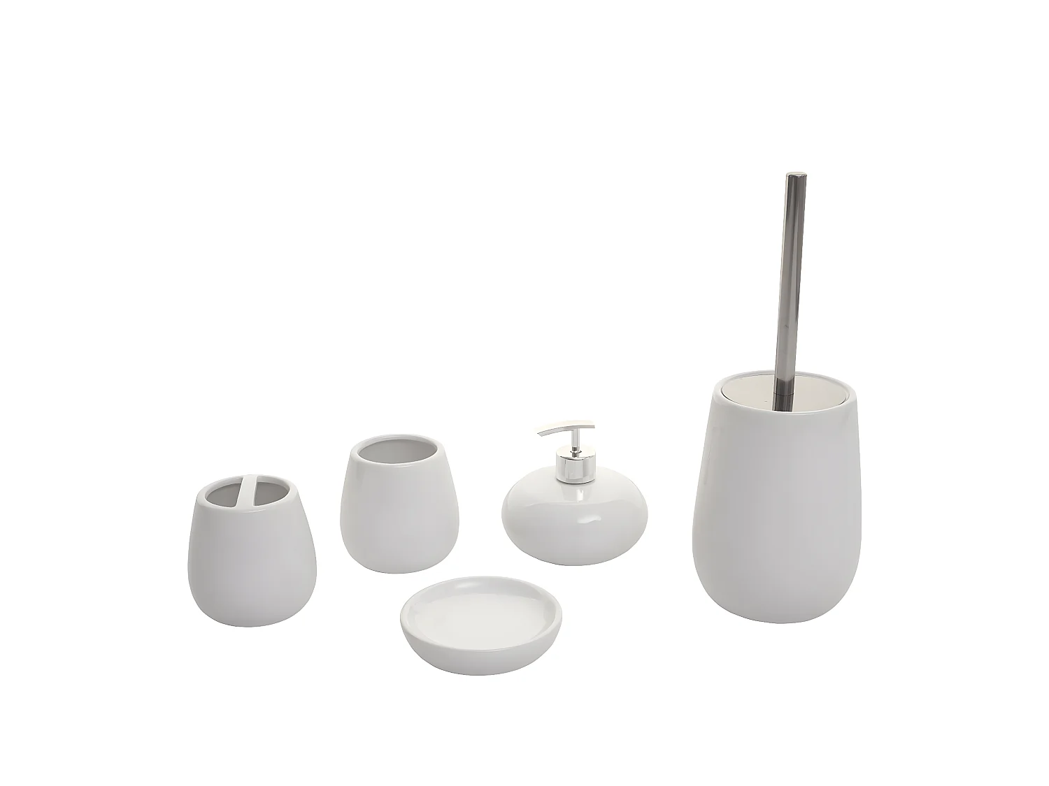 Set de bain MCW-C72 (5 pièces),  blanc