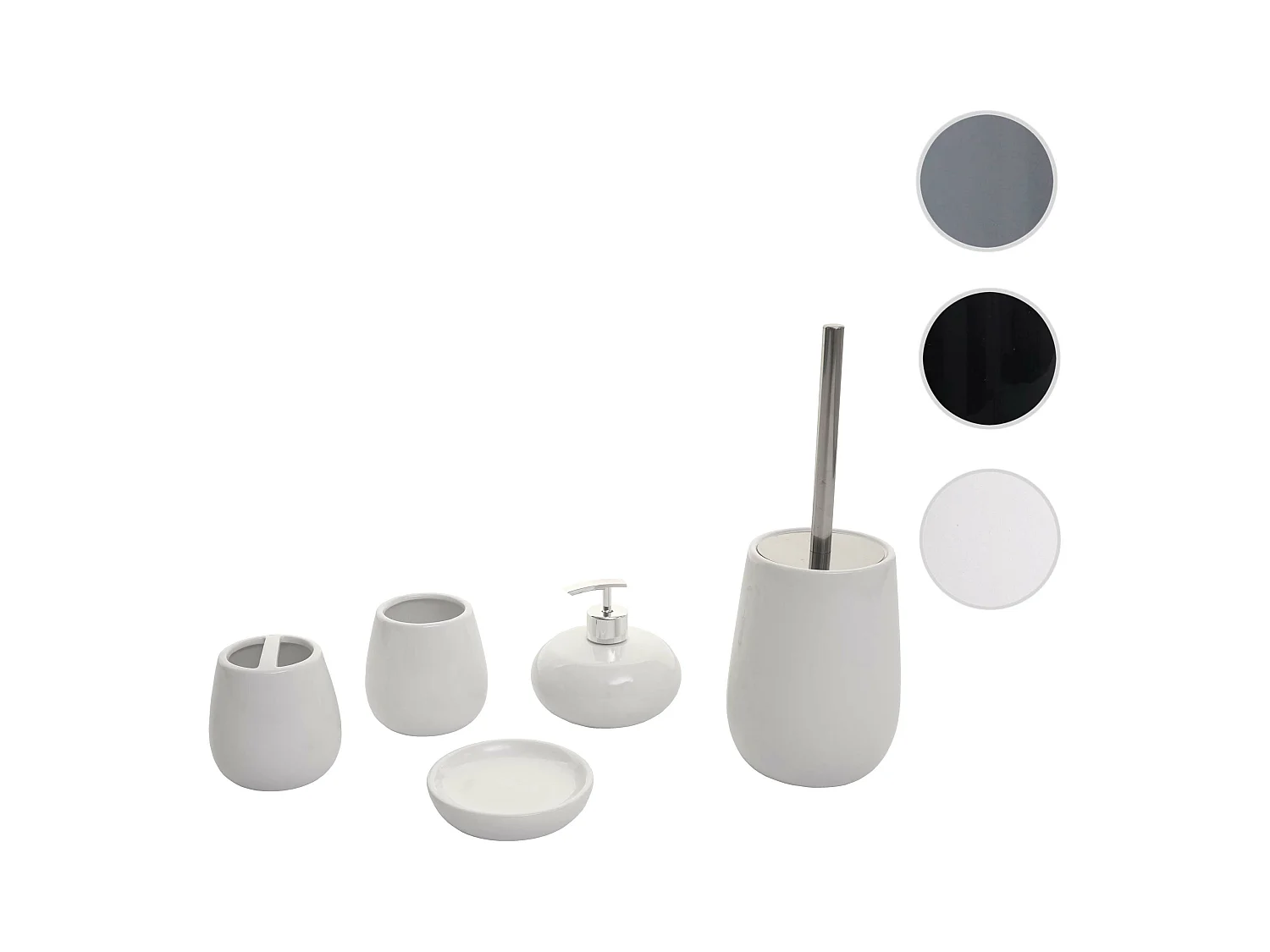 Set de bain MCW-C72 (5 pièces),  blanc