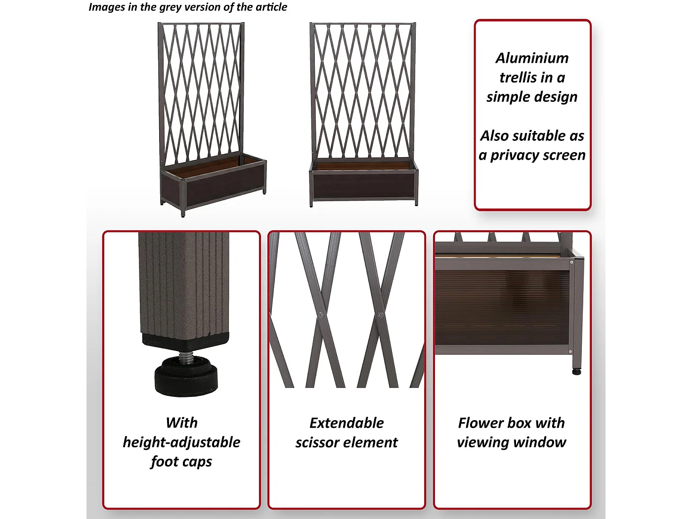Krata ogrodzeniowa MCW-G21,  brązowa