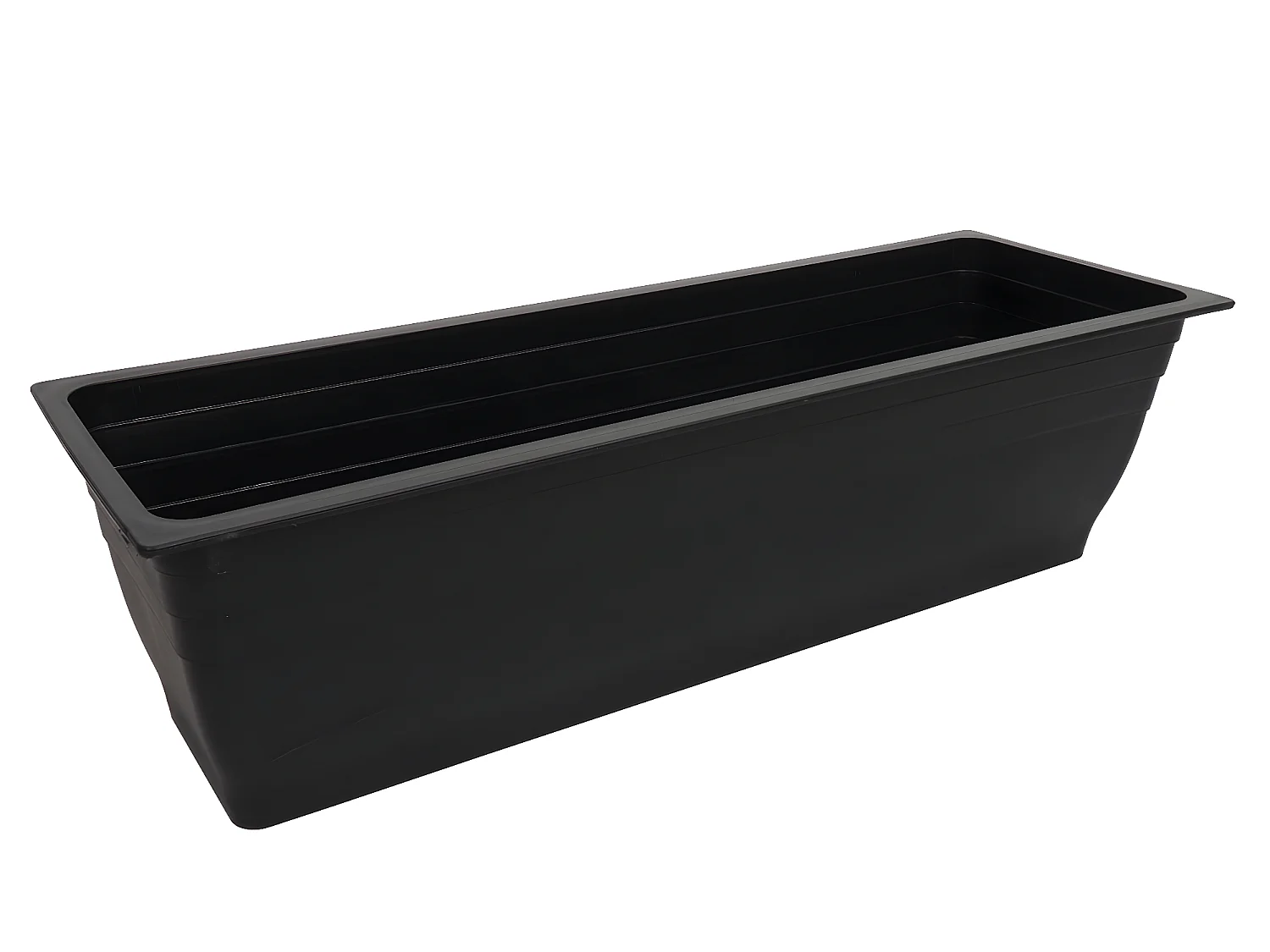 Fioriera vaso piante rettangolare alto MCW-L21 legno acacia 77x63x23cm legno naturale