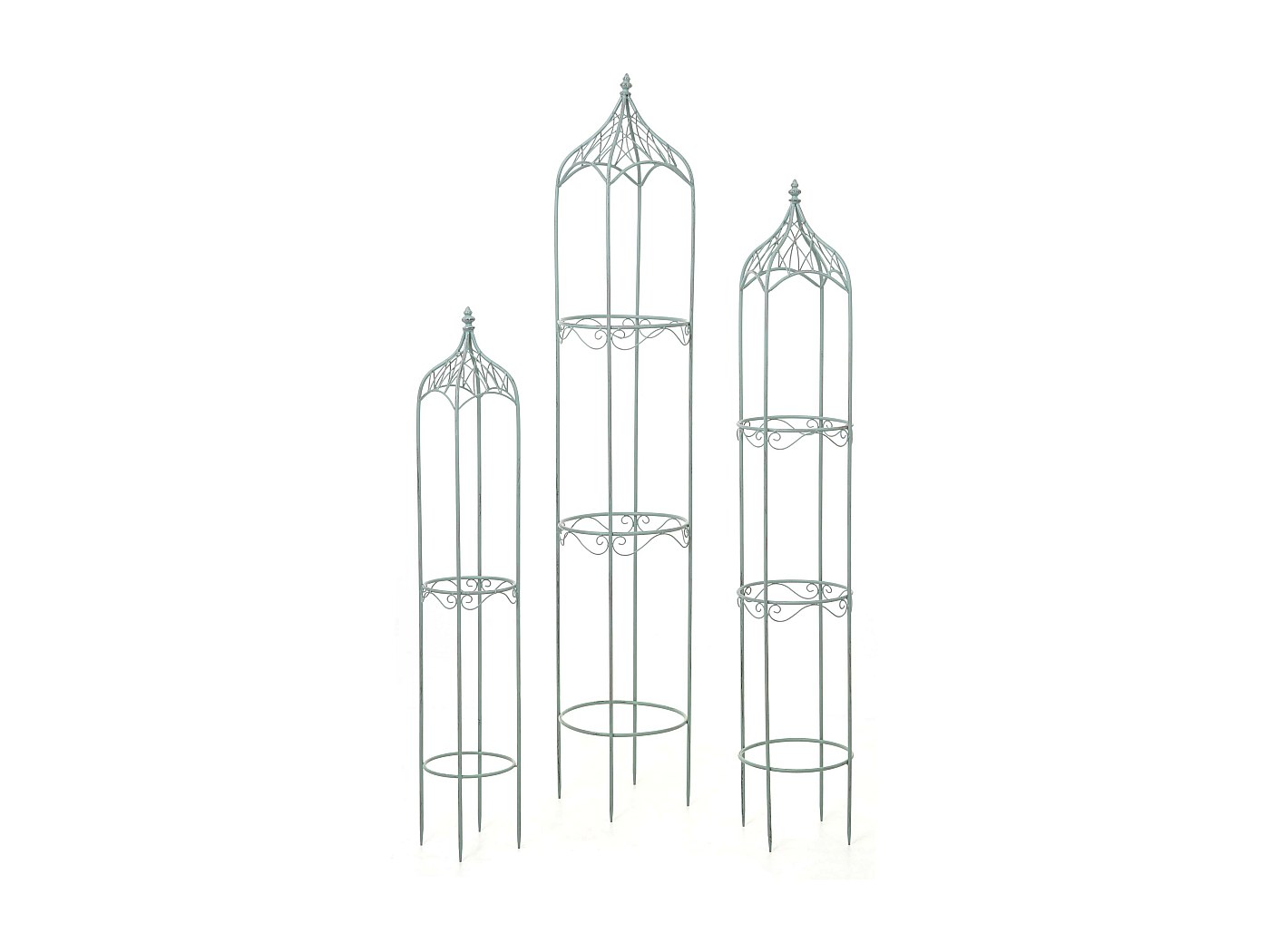 MCW-H90 metalen klimsteun, rond (set van 3