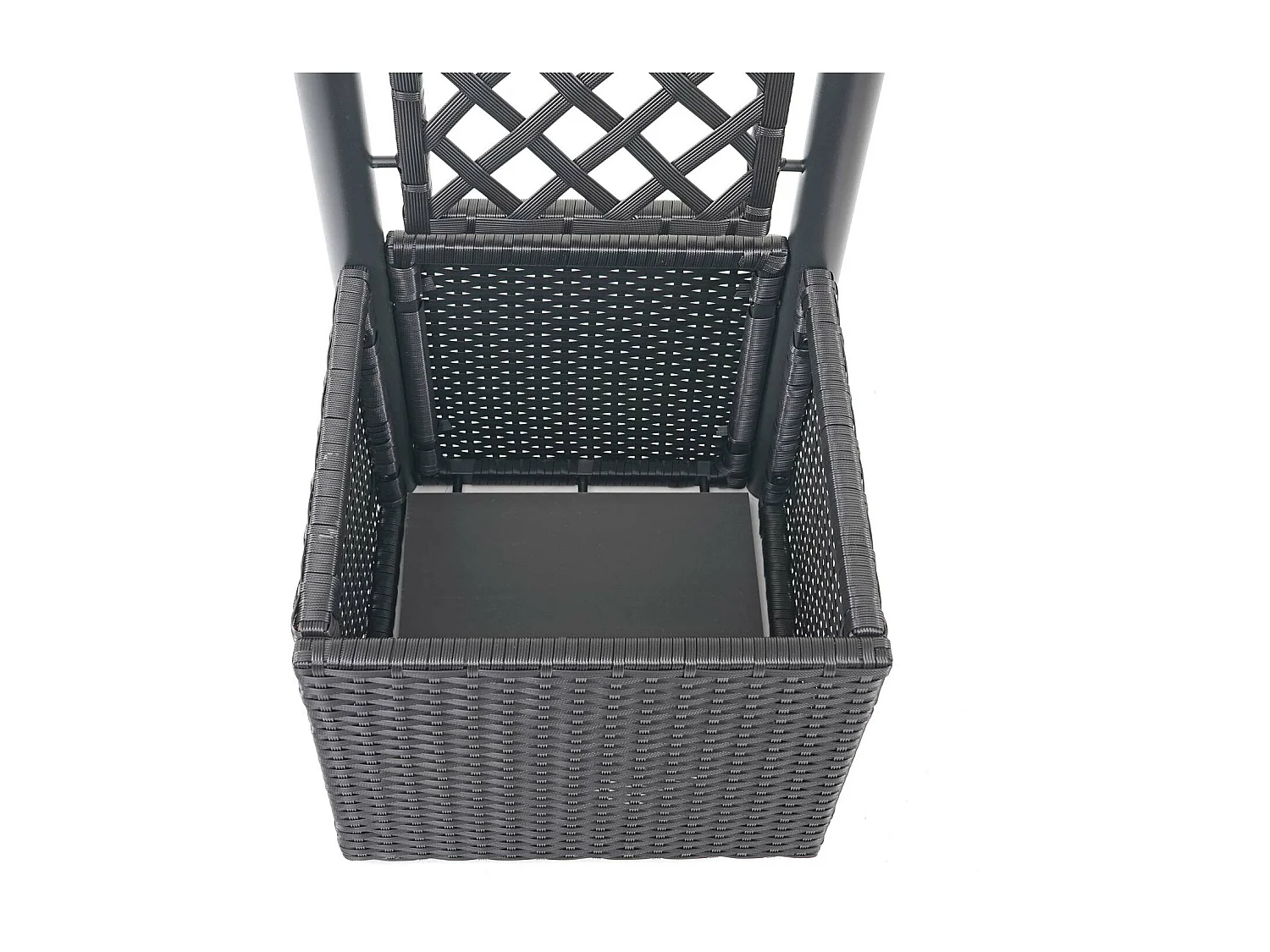 Treillis en poly rotin MCW-D76,  anthracite