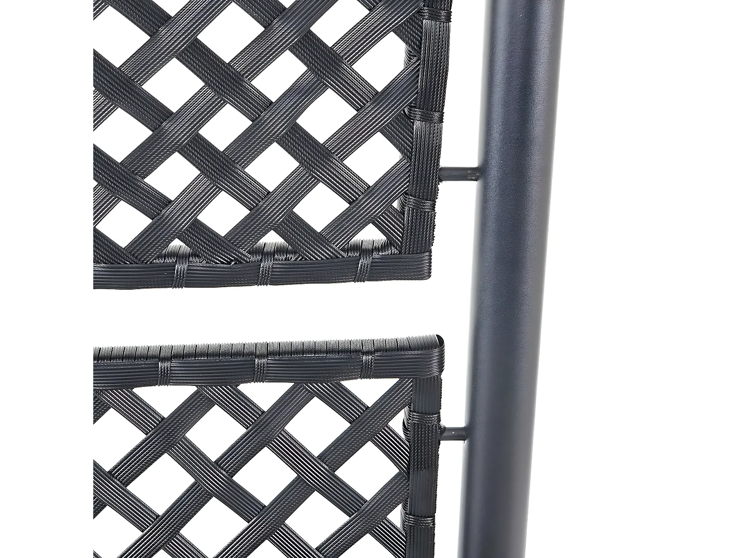 Treillis en poly rotin MCW-D76,  anthracite