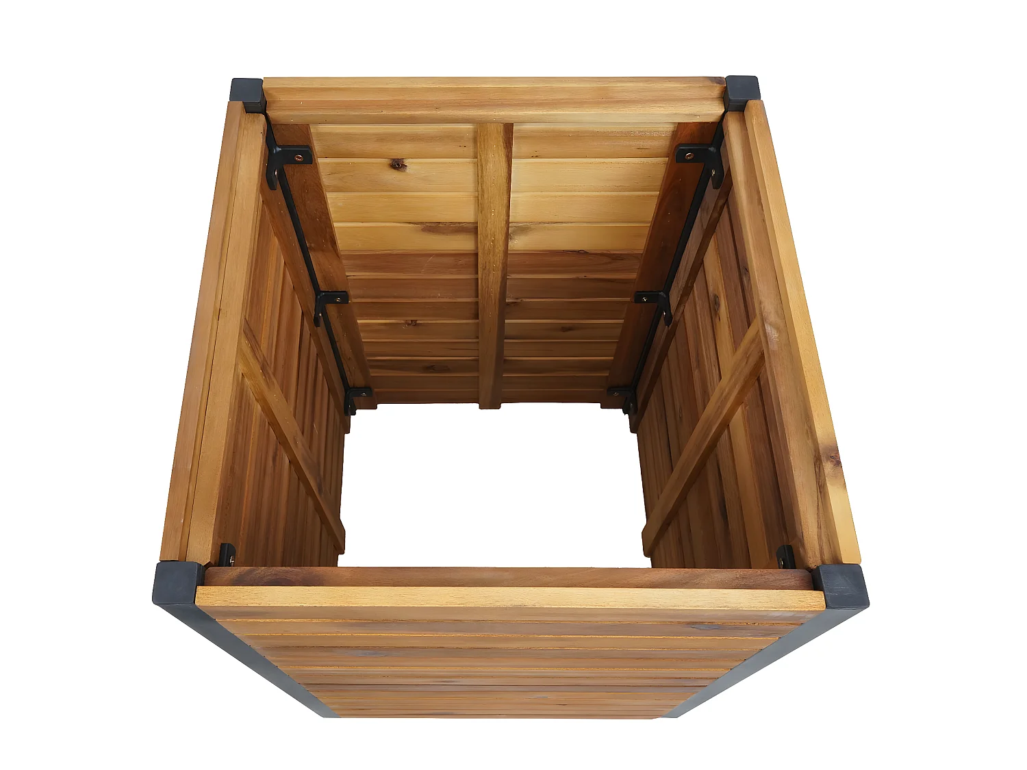 Jardinière MCW-L23,  60x42x42cm brun