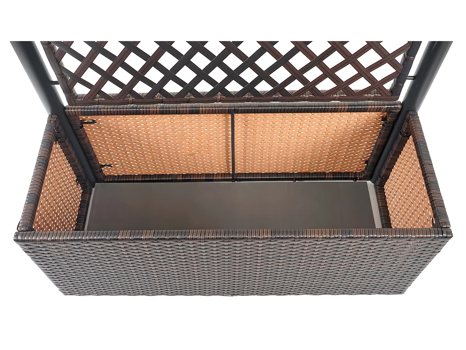 Treillis en poly rotin MCW-D76,  marron