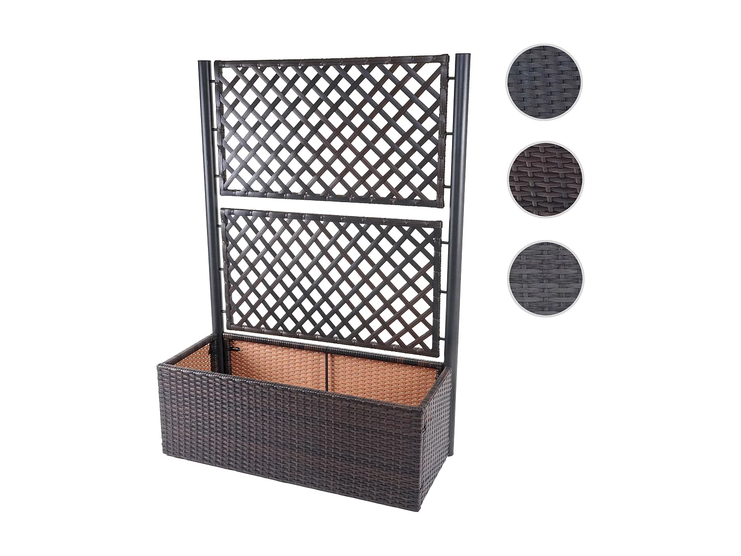 Treillis en poly rotin MCW-D76,  marron