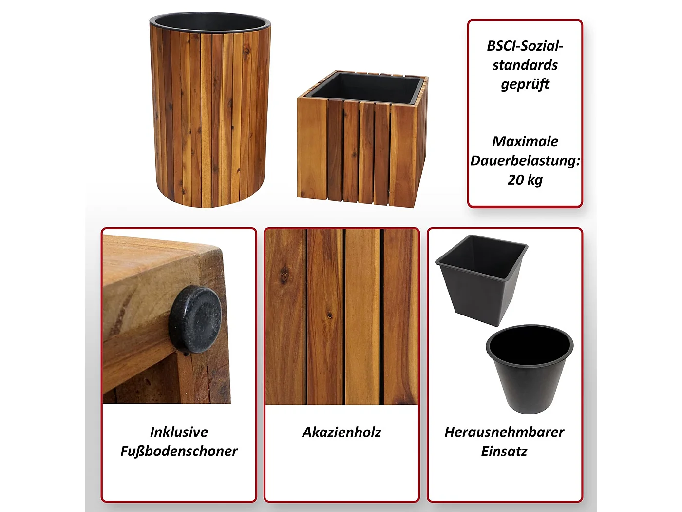 MCW-L24 bloembak (set van 2)