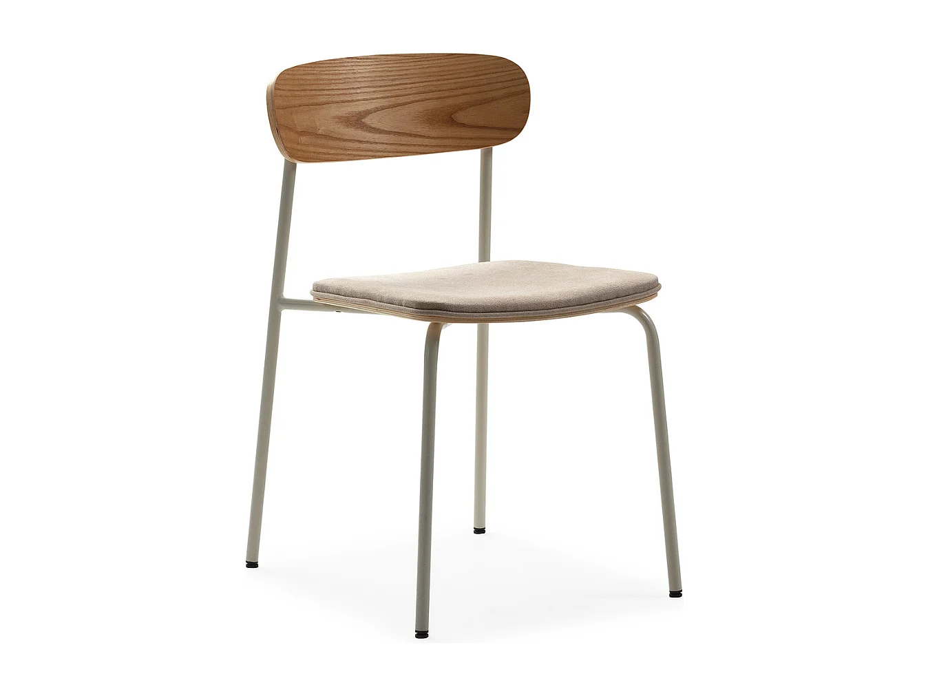 Set aus 2 Stühlen aus Stoff mit Metallbeinen L46 cm - ADRIANA