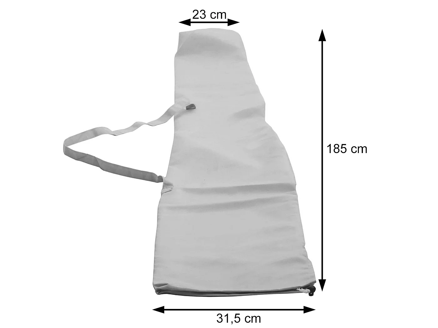 Beschermhoes voor parasol Lissabon,  crème