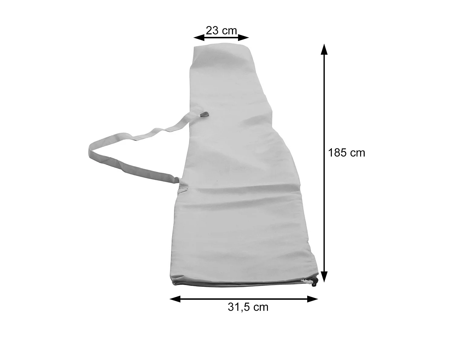 Housse de protection pour parasol Lisbonne,  crème