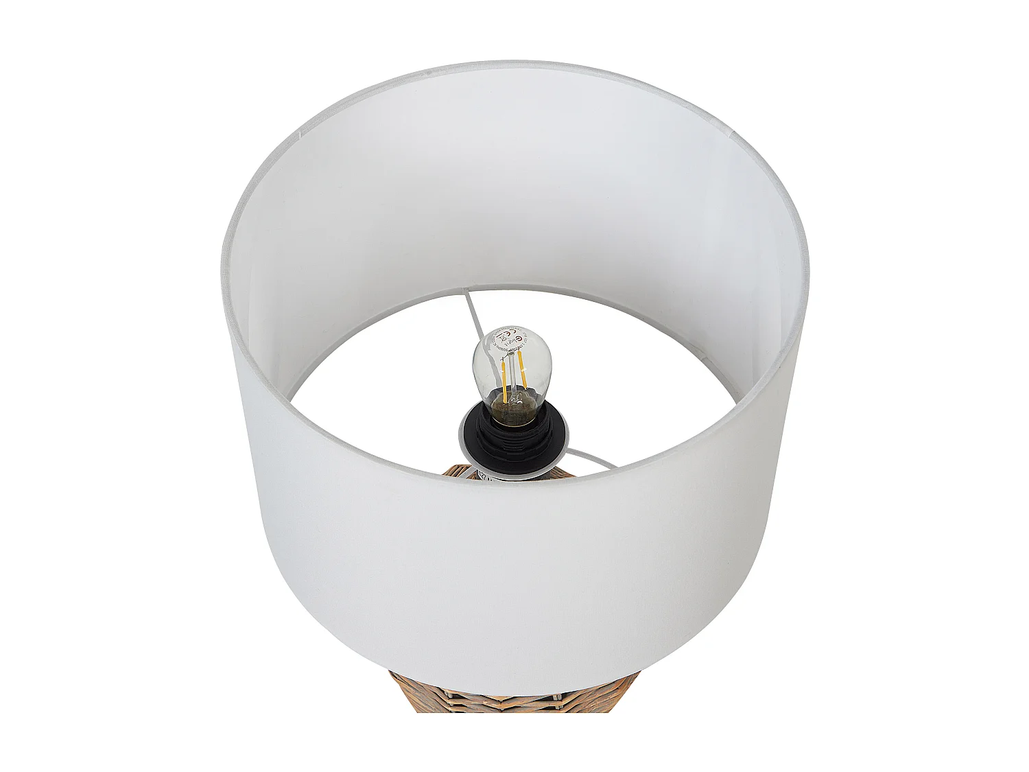 Lampe à poser FURELOS Rotin Naturel