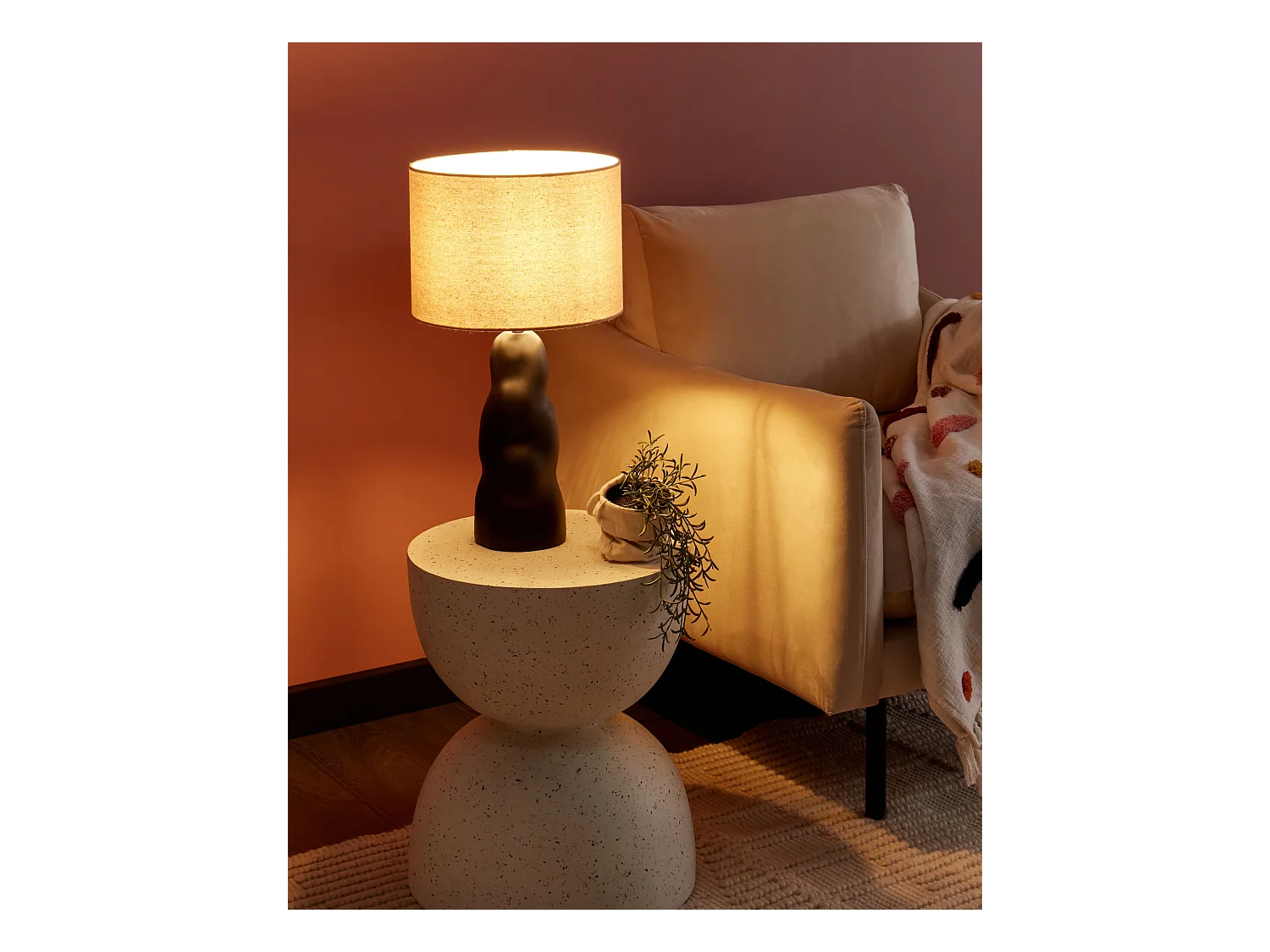 Tafellamp VILAR Keramiek Zwart