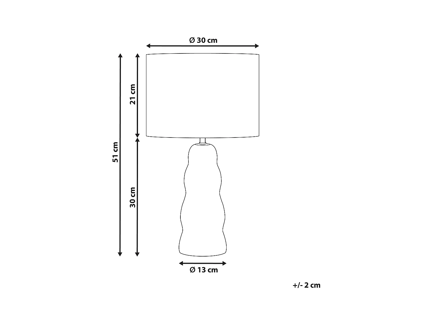 Tafellamp VILAR Keramiek Zwart