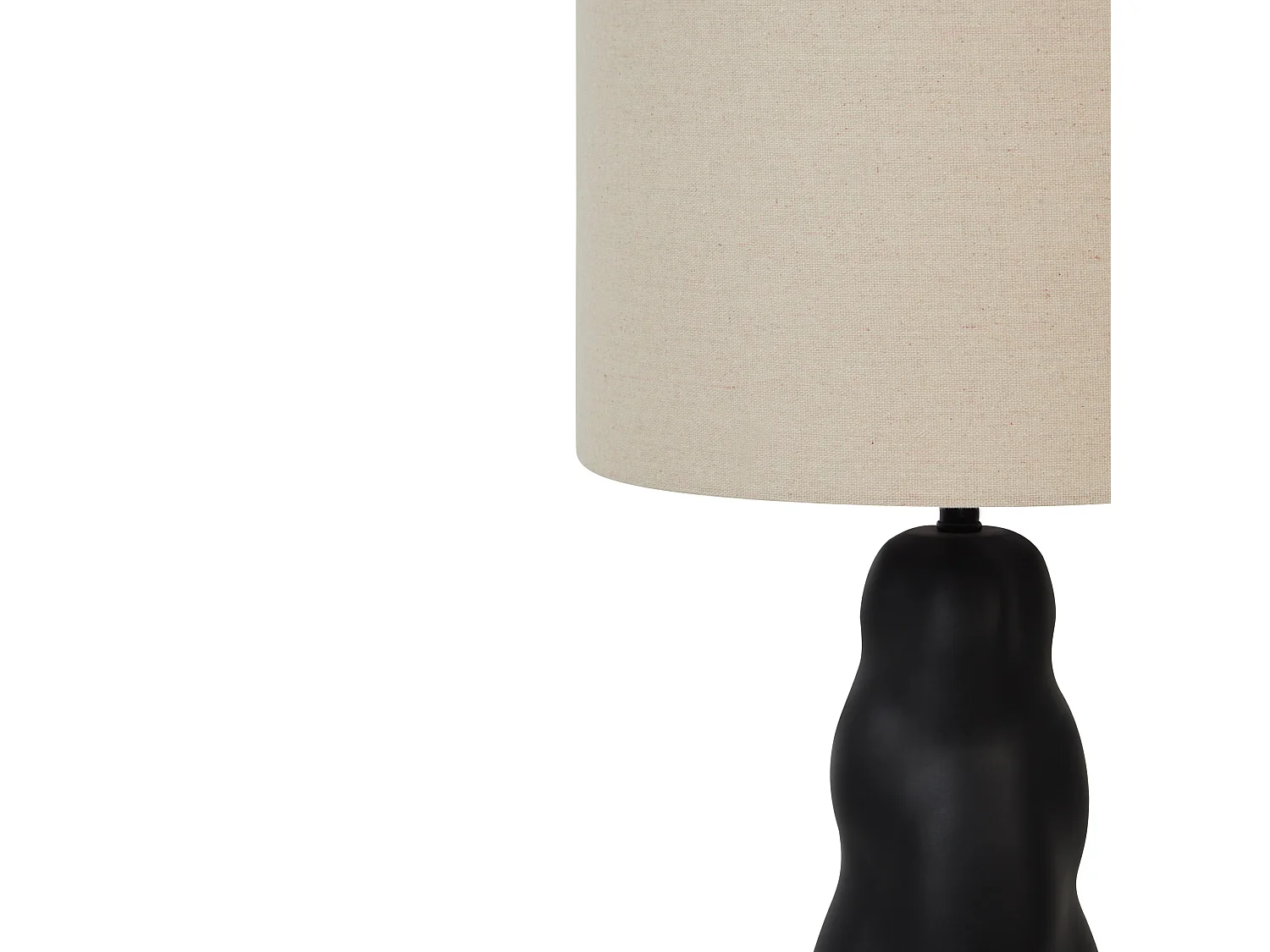 Lampa stołowa VILAR Ceramika Czarny