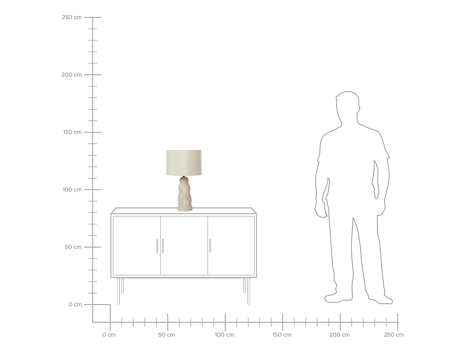 Tafellamp VILAR Keramiek Beige