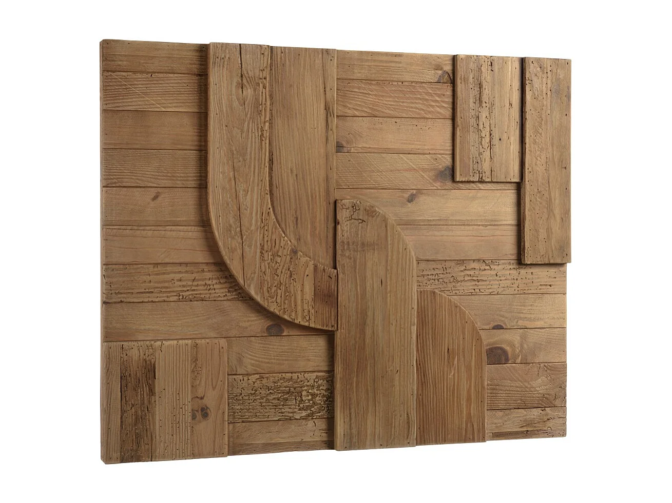 SANDY - Décoration murale - 98x80cm formes en bois de Pin recyclé